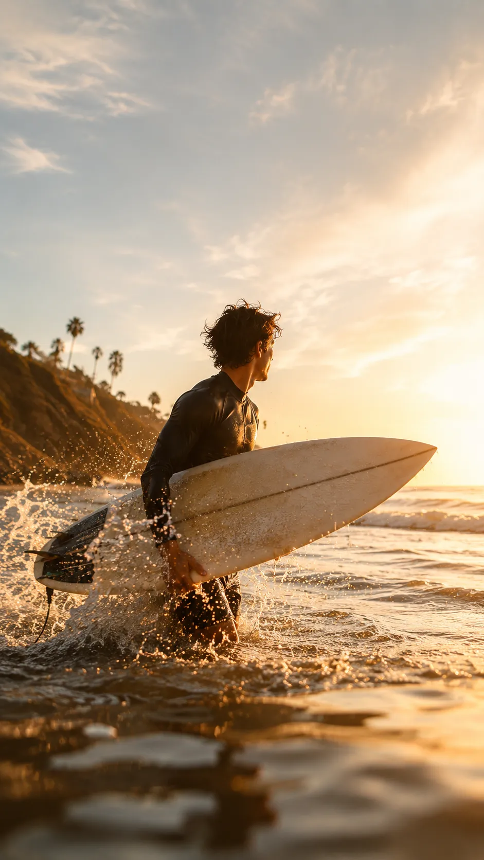 Skater practicing a line at sunset